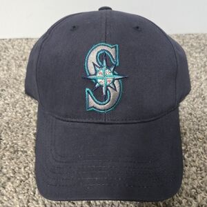 Vintage Seattle Mariners Baseball Hat, Navy Blue, New W/o Tags Has Sticker